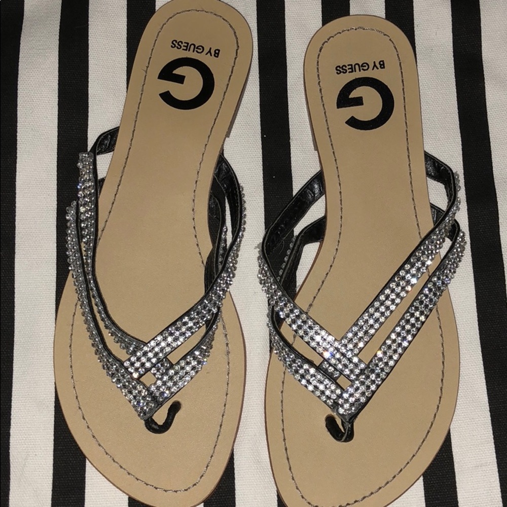 G by guess rhinestone sandals